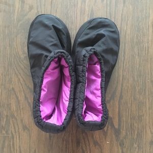 Black and purple Russian Pointe booties